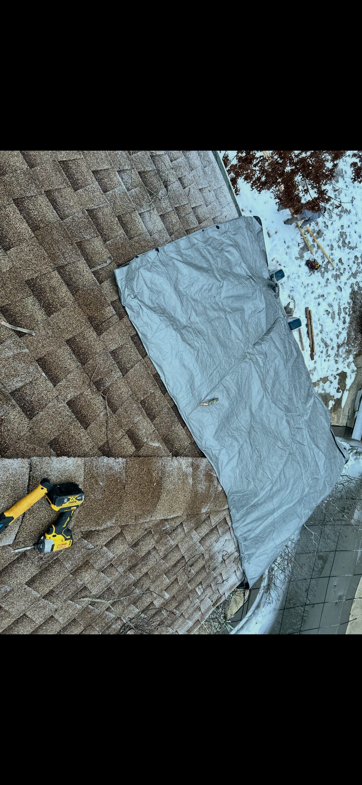 Storm Damage Emergency Service Tarp to keep the water out. — photo 4