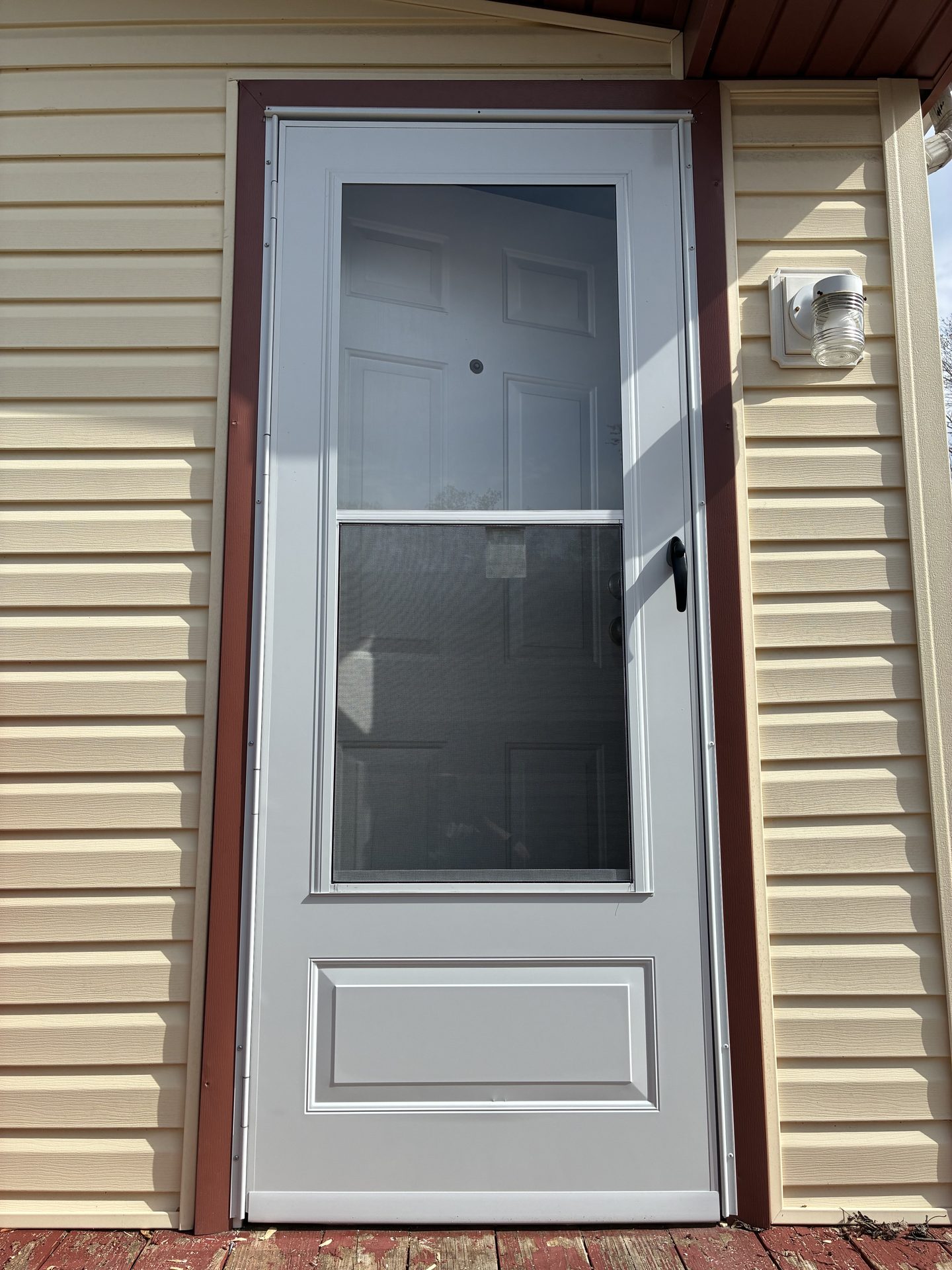 New Storm Doors — Be Shore Exteriors