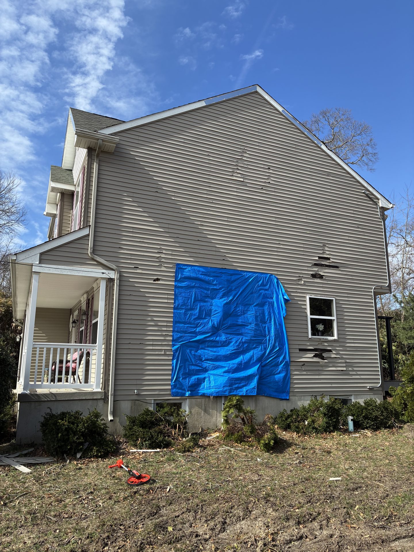 Storm Damage Repair — Before, During & After — Be Shore Exteriors